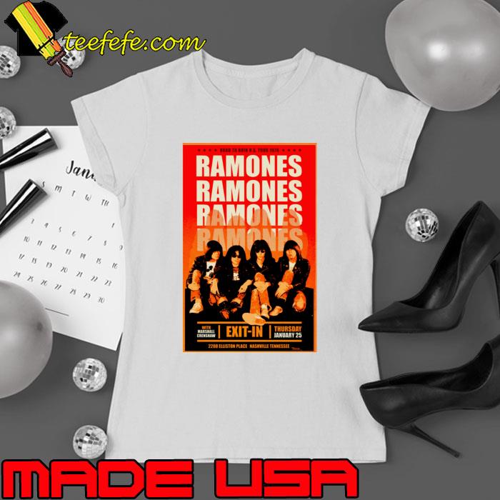 Ramones road to ruin u.s tour 1979 star 2208 elliston place T-Shirt Ladies tee Ramones road to ruin u.s tour 1979 star 2208 elliston place T-Shirt Ladies tee