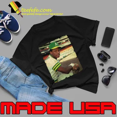 Rickey Henderson in Oakland Athletics T-Shirt