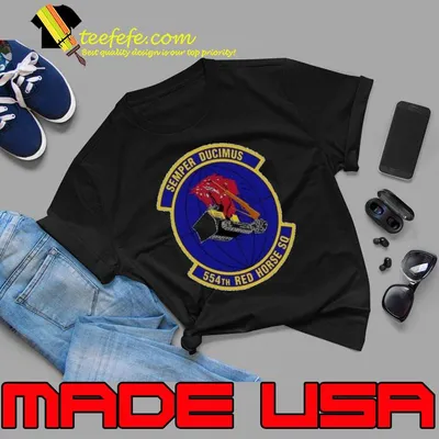 Semper ducimus 554th red horse sq shirt