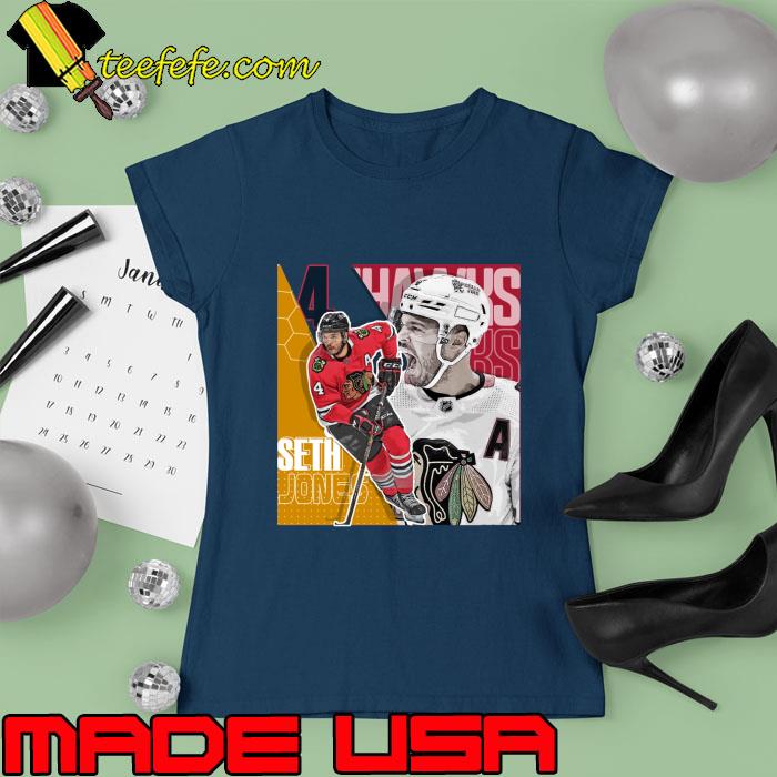 Seth Jones Hockey Player American For The Chicago Blackhawks T-Shirt Ladies tee Seth Jones Hockey Player American For The Chicago Blackhawks T-Shirt Ladies tee