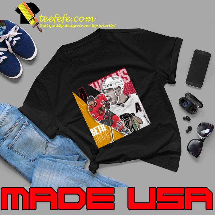 Seth Jones Hockey Player American For The Chicago Blackhawks T-Shirt Seth Jones Hockey Player American For The Chicago Blackhawks T-Shirt