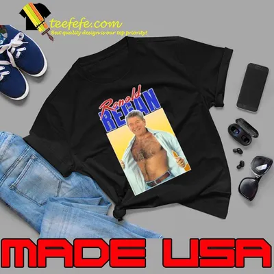 Sexy Ronald Regan 80s Aesthetic Signature T-Shirt