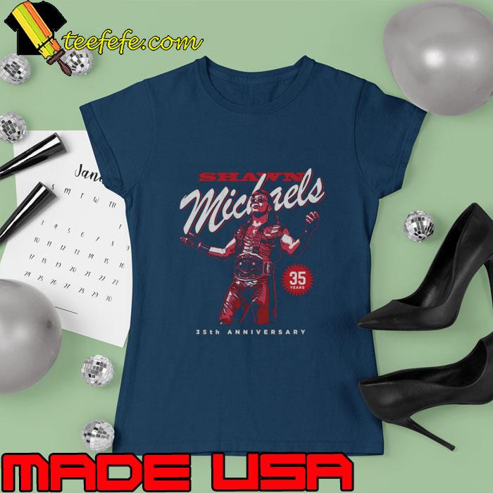 Shawn Michaels 35th Anniversary Retro 25 years T-Shirt Ladies tee Shawn Michaels 35th Anniversary Retro 25 years T-Shirt Ladies tee
