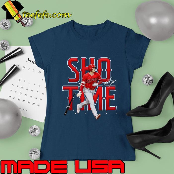 Shohei Ohtani Bat Flip Signature Jananese Baseball Pitcher Los Angeles T-Shirt Ladies tee Shohei Ohtani Bat Flip Signature Jananese Baseball Pitcher Los Angeles T-Shirt Ladies tee