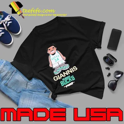 Stockpro standard giannis antetokounmpo avatar milwaukee bucks shirt