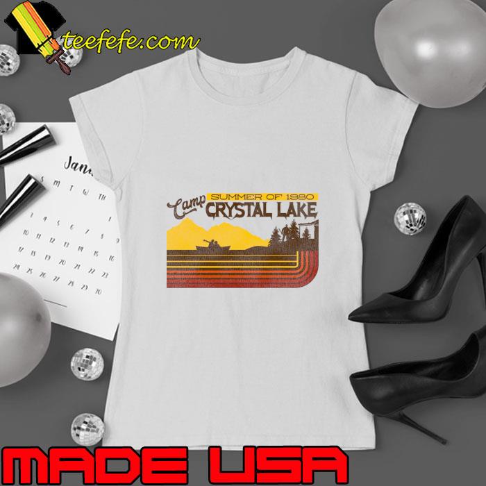 Summer Of 1980 Camp Crystal Lake Vintage 70s Travel Souvenir T-Shirt Ladies tee Summer Of 1980 Camp Crystal Lake Vintage 70s Travel Souvenir T-Shirt Ladies tee