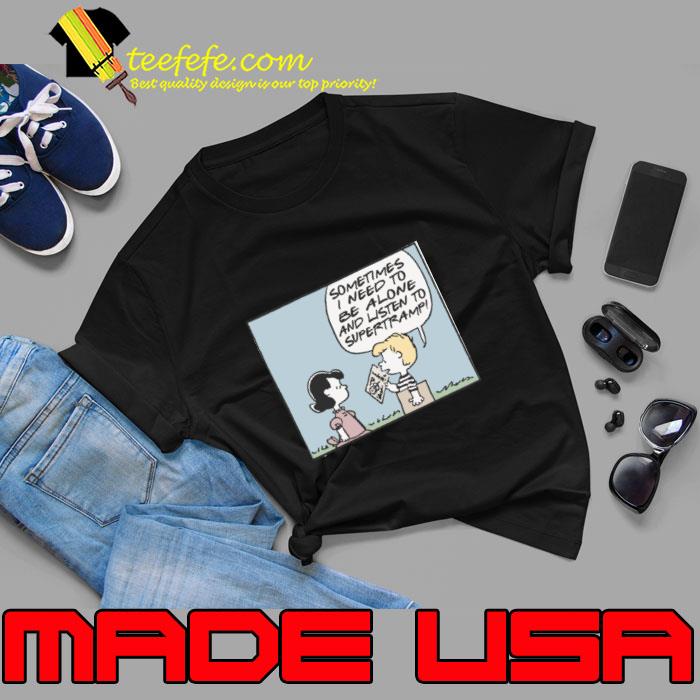 Supertramp I Need Alone And Listen Supertramo Vinyl Record T-Shirt