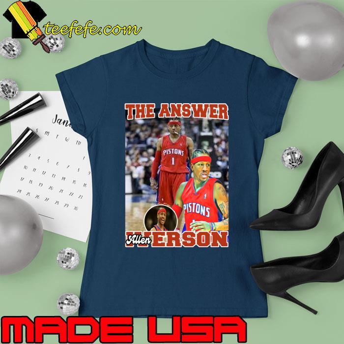 The Answer Basketball Allen Iverson Signature T-Shirt Ladies tee The Answer Basketball Allen Iverson Signature T-Shirt Ladies tee