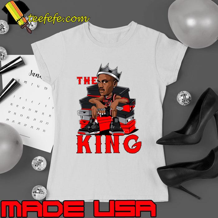The King Michael Jordan 23 Basketball Jordan Shoes T-Shirt Ladies tee The King Michael Jordan 23 Basketball Jordan Shoes T-Shirt Ladies tee