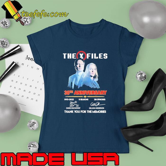 The X Files 30th Anniversary 1993 – 2023 thank you for the memories signature s Ladies tee The X Files 30th Anniversary 1993 – 2023 thank you for the memories signature s Ladies tee
