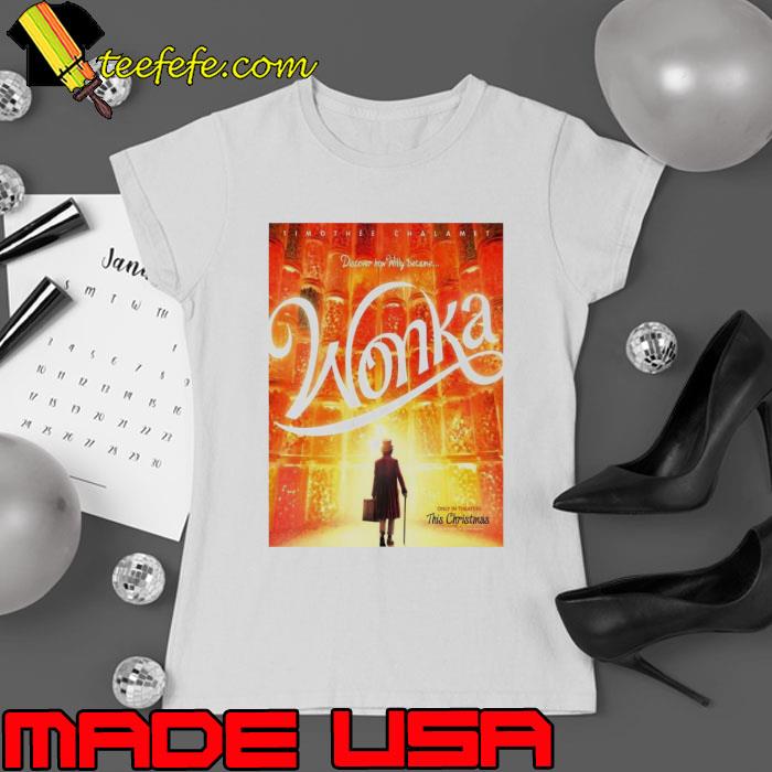 Timothee Chalamet Wonka Poster s Ladies tee Timothee Chalamet Wonka Poster s Ladies tee