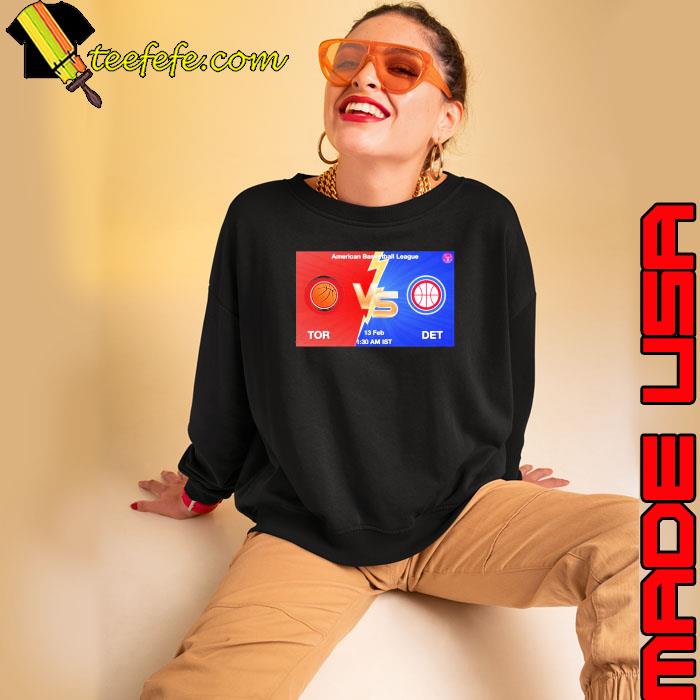 Toronto Raptors vs Detroit Pistons Logo s Sweatshirt Toronto Raptors vs Detroit Pistons Logo s Sweatshirt