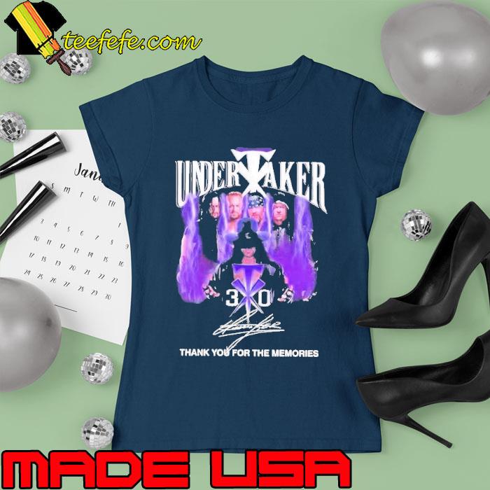 Undertaker thank you for the memories signatures s Ladies tee Undertaker thank you for the memories signatures s Ladies tee