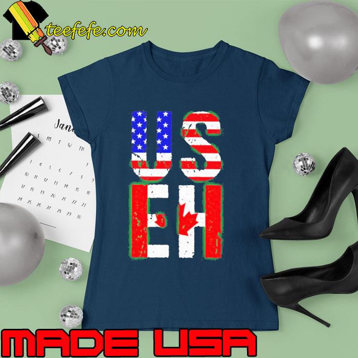 US EH American Canadian flag s Ladies tee US EH American Canadian flag s Ladies tee