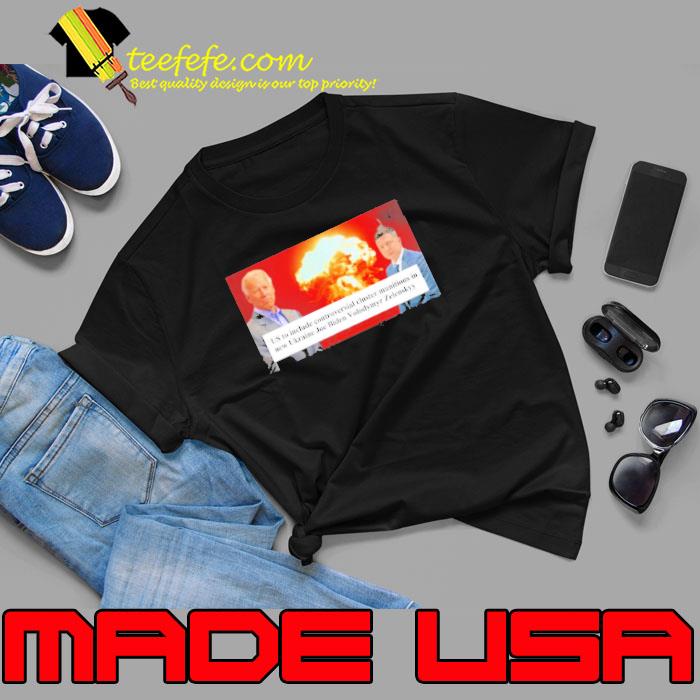 US to include controversial cluster munitions in new Ukraine Joe Biden Volodymyr Zelenskyy shirt