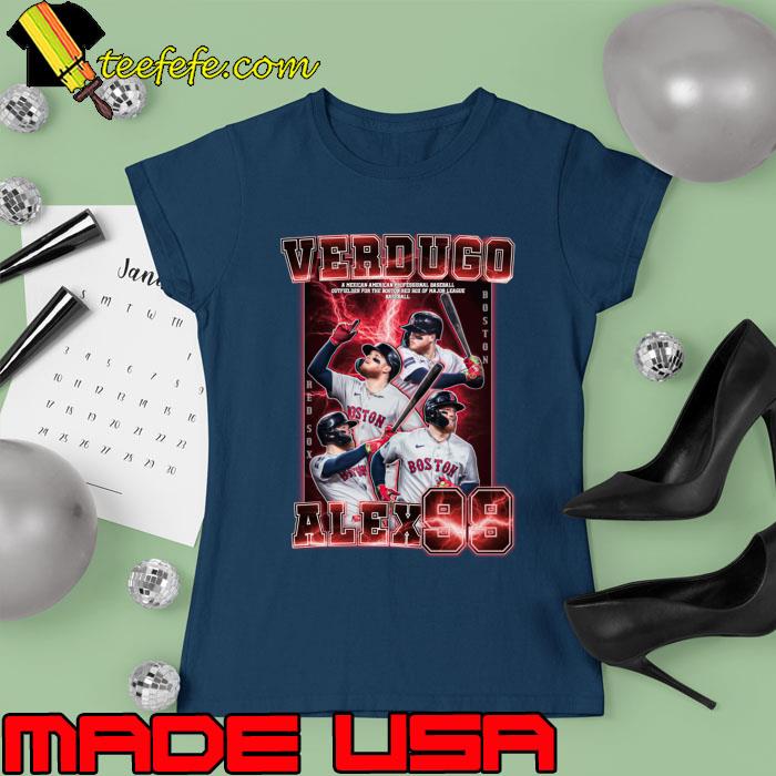 Verdugo Alex A Mexican American Baseball For The Boston Red Sox 99 T-Shirt Ladies tee Verdugo Alex A Mexican American Baseball For The Boston Red Sox 99 T-Shirt Ladies tee