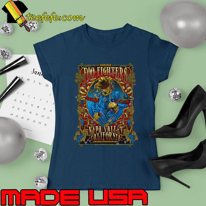 Vintage v red foo fighters napa valley california skull T-Shirt Ladies tee Vintage v red foo fighters napa valley california skull T-Shirt Ladies tee