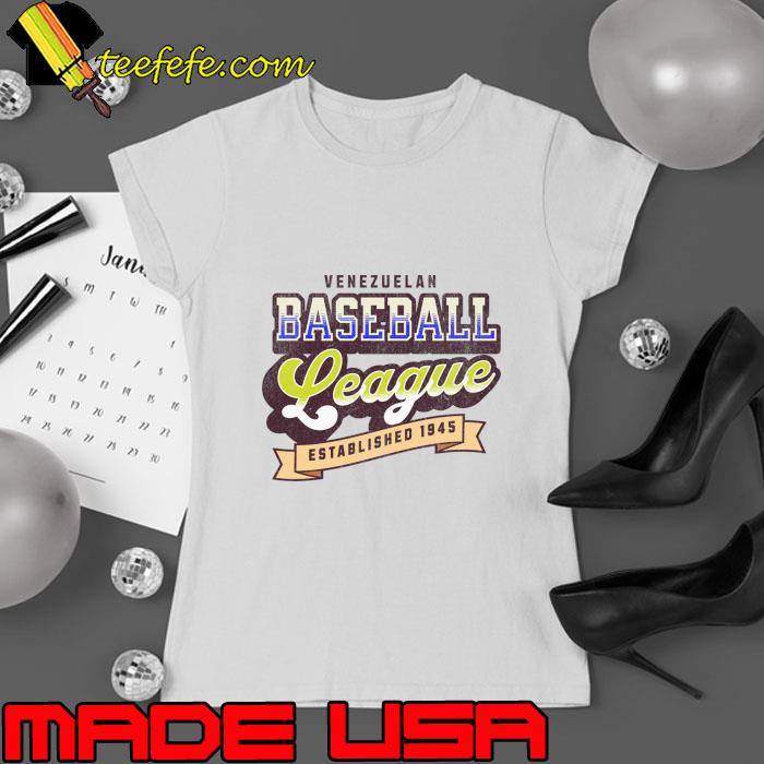 Vintage Venezuelan Baseball League Est 1945 T-Shirt Ladies tee Vintage Venezuelan Baseball League Est 1945 T-Shirt Ladies tee