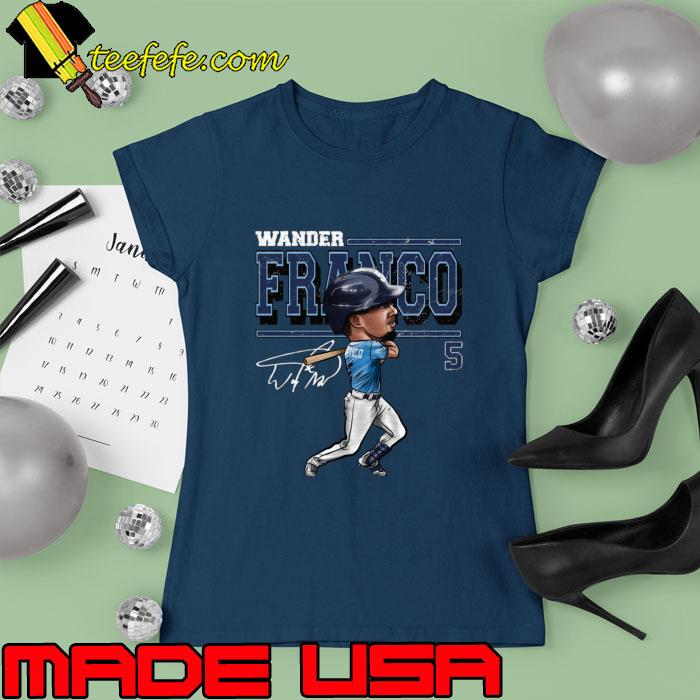 Wander Franco Tampa Bay Cartoon Signature Bani Player T-Shirt, hoodie,  sweater, long sleeve and tank top