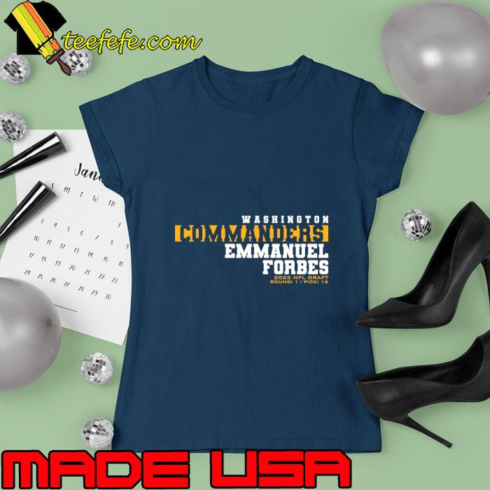 Washington commanders Emmanuel Forbes T-Shirt Ladies tee Washington commanders Emmanuel Forbes T-Shirt Ladies tee