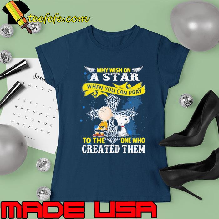 Why Wish On The Star Created Them Snoopy And Charlie s Ladies tee Why Wish On The Star Created Them Snoopy And Charlie s Ladies tee