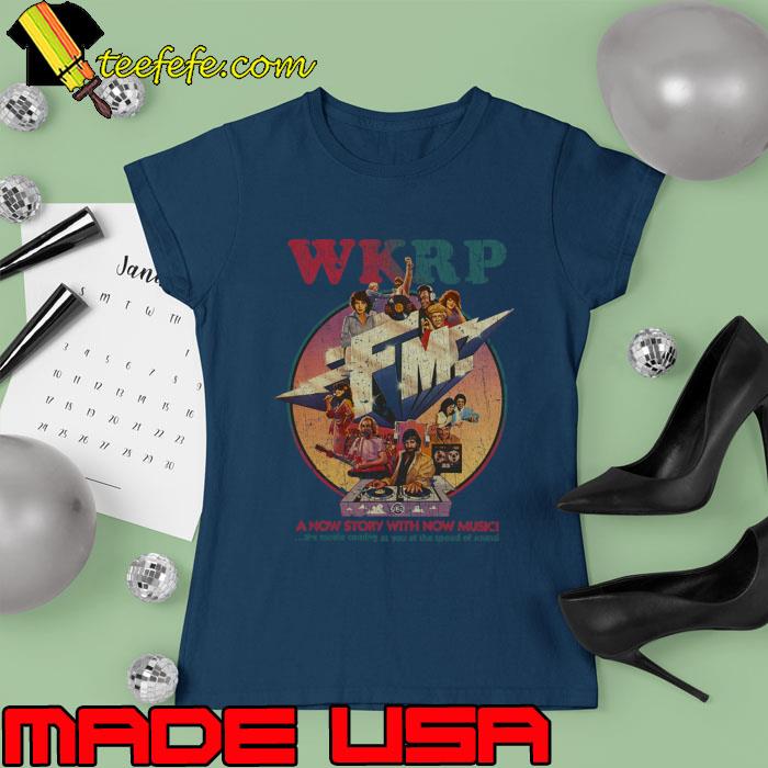 Wkrp a now story with now music the movie coming you at the speed of sound retro T-Shirt Ladies tee Wkrp a now story with now music the movie coming you at the speed of sound retro T-Shirt Ladies tee
