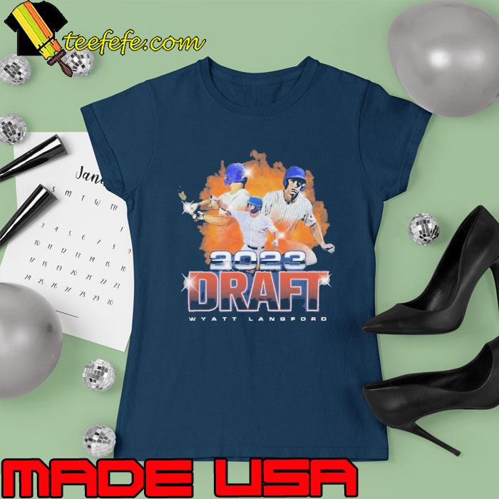 Wyatt Langford Mlb Draft 2023 baseball Shirt Ladies tee Wyatt Langford Mlb Draft 2023 baseball Shirt Ladies tee