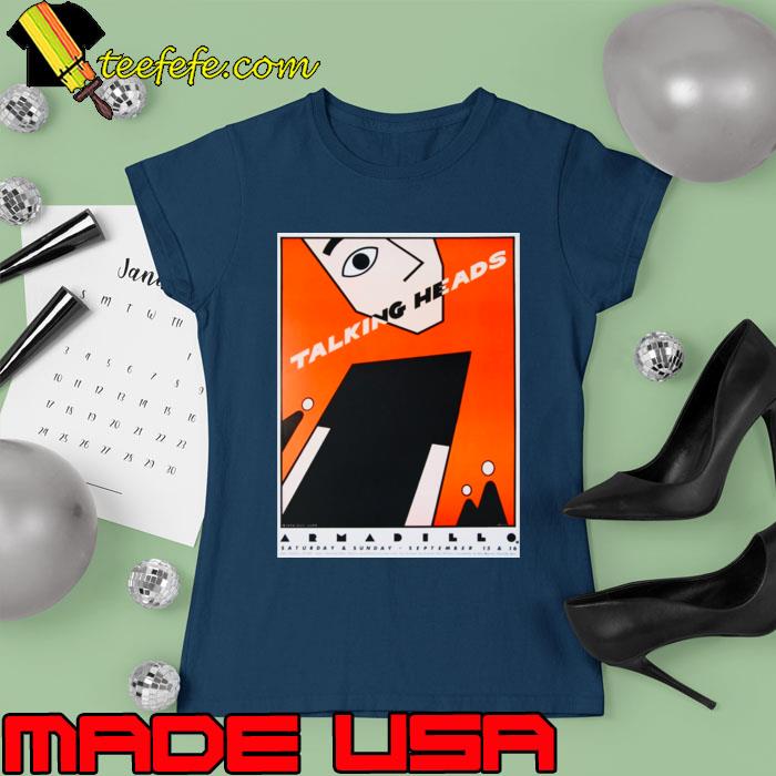 1979 Talking Heads Saturday And Sunday Sept Concert announcement T-Shirt Ladies tee 1979 Talking Heads Saturday And Sunday Sept Concert announcement T-Shirt Ladies tee