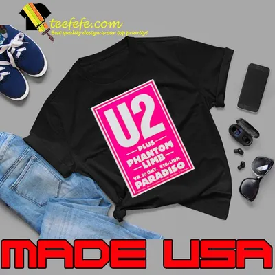 1981 U2 Plus Plantom Limb Paradiso Amsterdam concert flyer T-Shirt