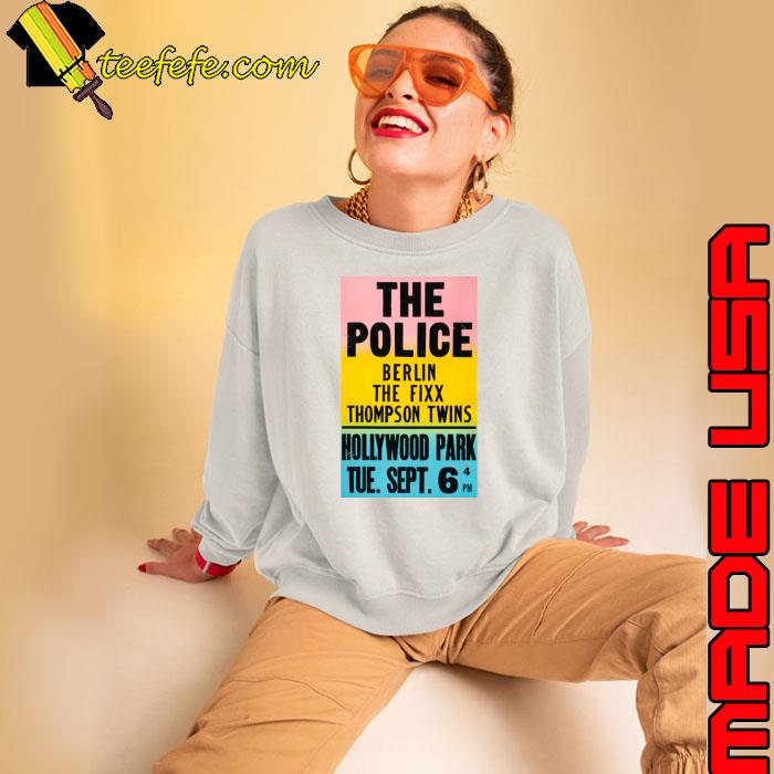 1983 The Police Berlin The Fixx Thompson Twins Concert flyer T-Shirt 1983 The Police Berlin The Fixx Thompson Twins Concert flyer T-Shirt