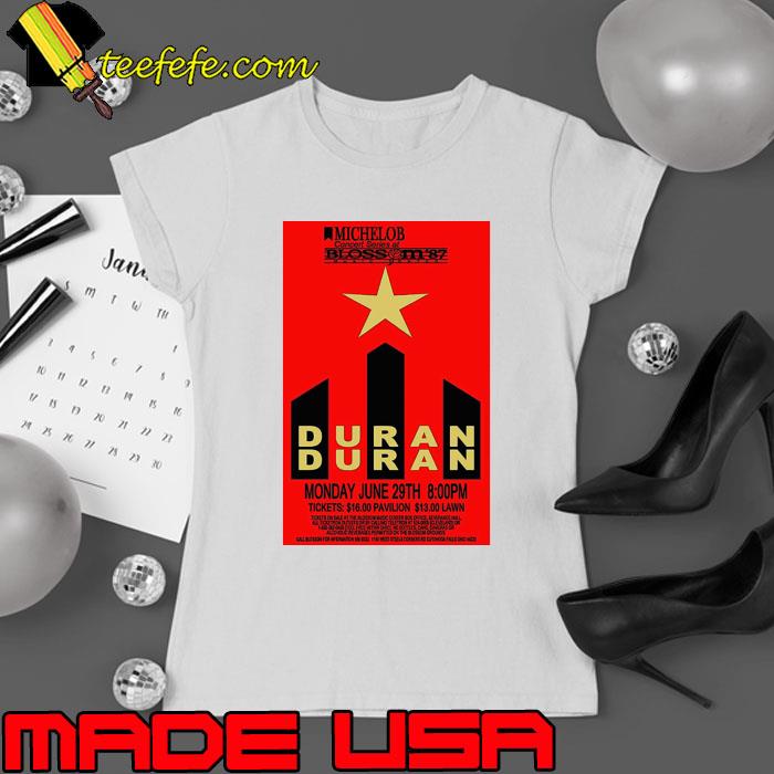 1987 Duran Duran concert tour T-Shirt Ladies tee 1987 Duran Duran concert tour T-Shirt Ladies tee