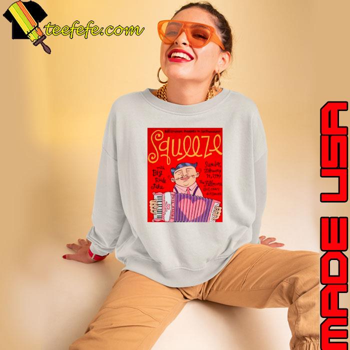 1999 Squeeze With Big Rude Jake Concert announcement T-Shirt 1999 Squeeze With Big Rude Jake Concert announcement T-Shirt