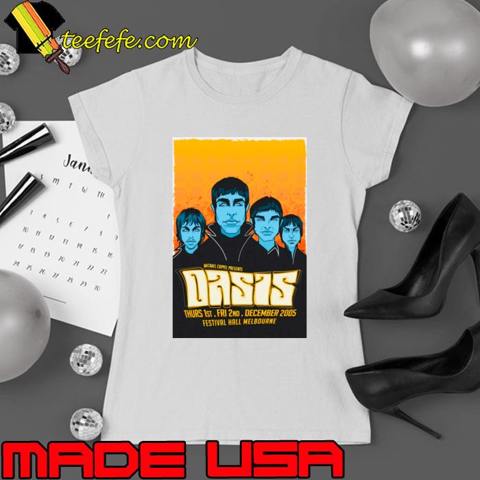 2005 Oasis festival hall melbourne concert flyer T-Shirt Ladies tee 2005 Oasis festival hall melbourne concert flyer T-Shirt Ladies tee