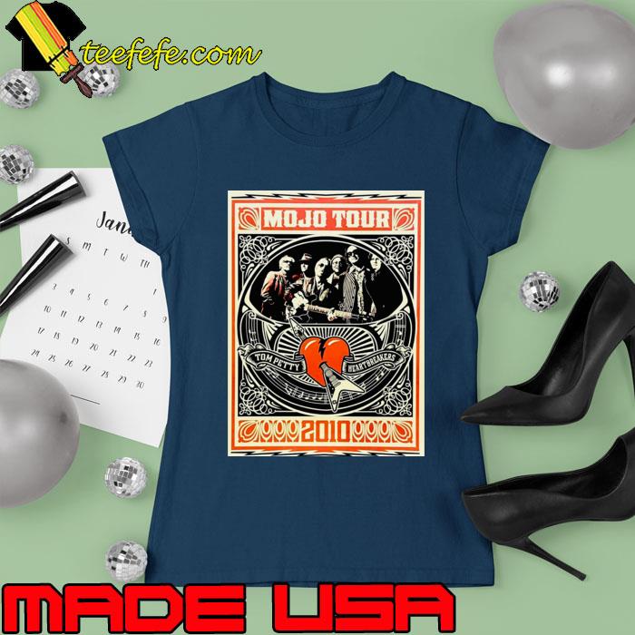 2010 Tom Petty Mojo Band Music Rock Tour Concert T-Shirt Ladies tee 2010 Tom Petty Mojo Band Music Rock Tour Concert T-Shirt Ladies tee