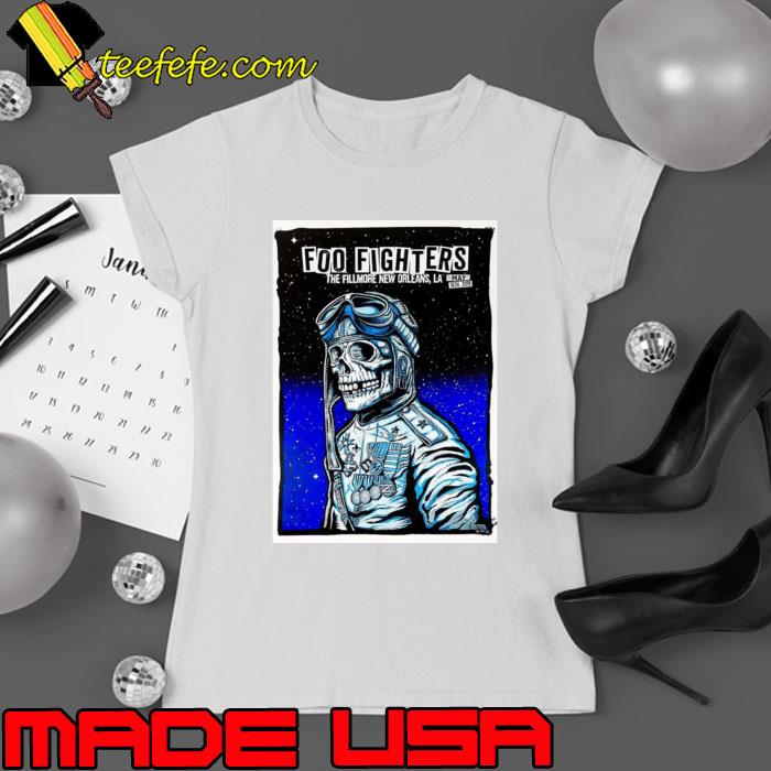 2019 Foo Fighters The Fillmore New Orleans Skull Concert T-Shirt Ladies tee 2019 Foo Fighters The Fillmore New Orleans Skull Concert T-Shirt Ladies tee