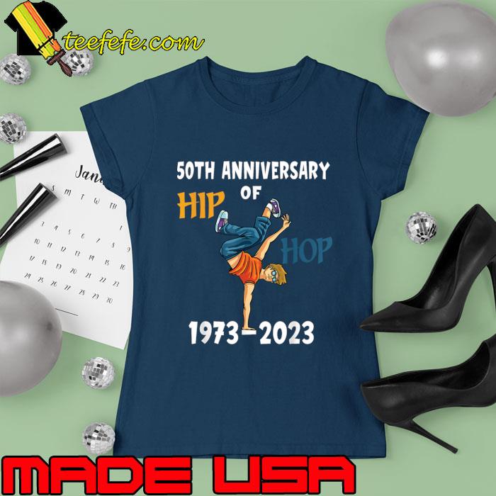 50 Years Hip Hop Vinyl Retro 50th Anniversary Celebration T-Shirt Ladies tee 50 Years Hip Hop Vinyl Retro 50th Anniversary Celebration T-Shirt Ladies tee