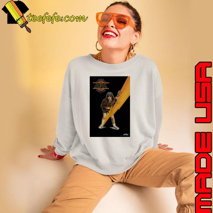 AC DC High Voltage Angus Young With Lightning s Sweatshirt AC DC High Voltage Angus Young With Lightning s Sweatshirt