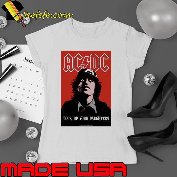 AC DC Logo Angus Young Lock Up Your Daughters shirt