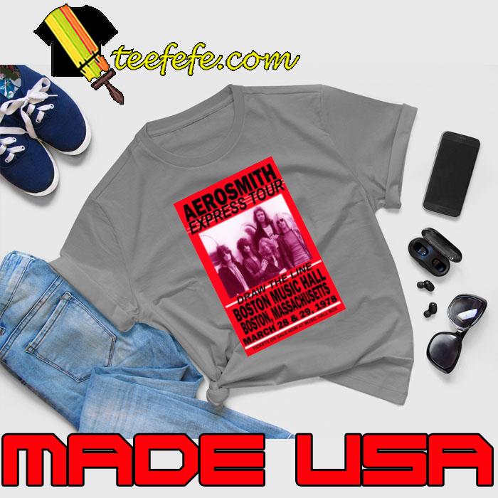 Aerosmith express tour draw the line boston music hall concert T-Shirt Unisex Aerosmith express tour draw the line boston music hall concert T-Shirt Unisex