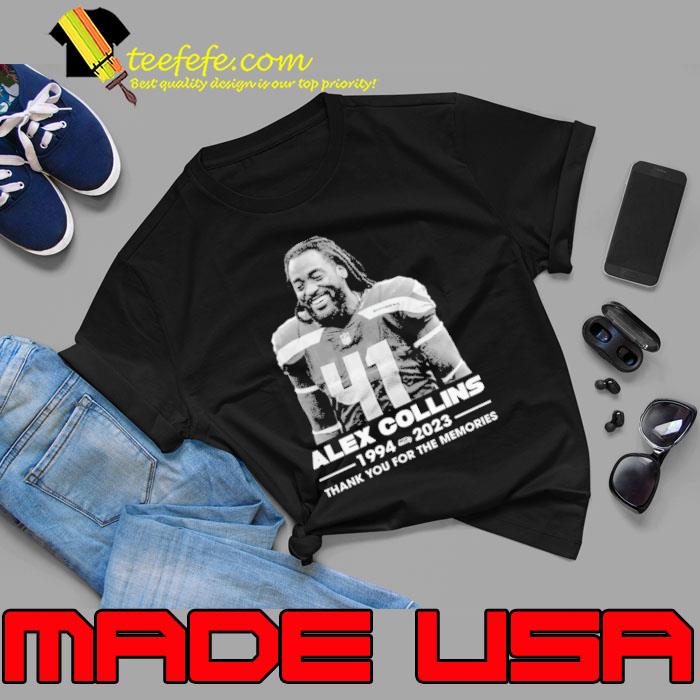 Alex Collins 1994 2023 Thank You For The Memories Shirt Unisex Alex Collins 1994 2023 Thank You For The Memories Shirt Unisex