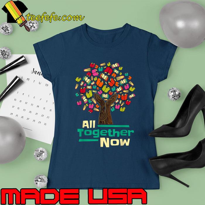 All Together Now Summer Reading Program 2023 Hand Books Tree T-Shirt Ladies tee All Together Now Summer Reading Program 2023 Hand Books Tree T-Shirt Ladies tee