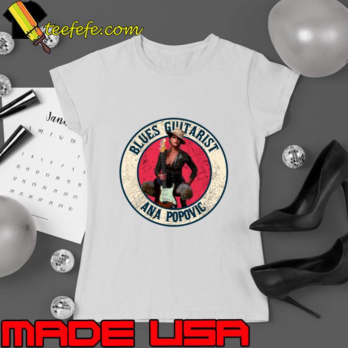 Ana Popovic blues singer and guitarist from Serbia retro T-Shirt Ladies tee Ana Popovic blues singer and guitarist from Serbia retro T-Shirt Ladies tee