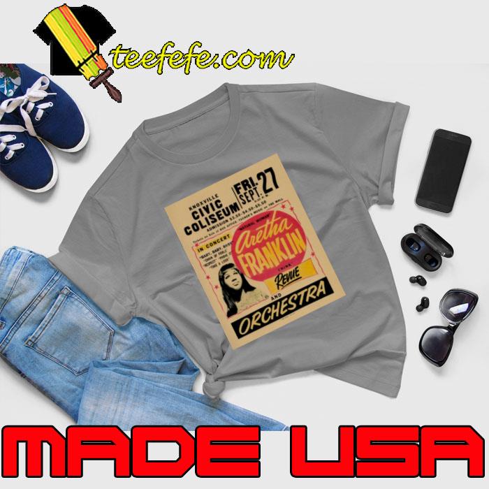 Aretha Franklin Concert And Orchestra Civic Coliseum T-Shirt Unisex Aretha Franklin Concert And Orchestra Civic Coliseum T-Shirt Unisex