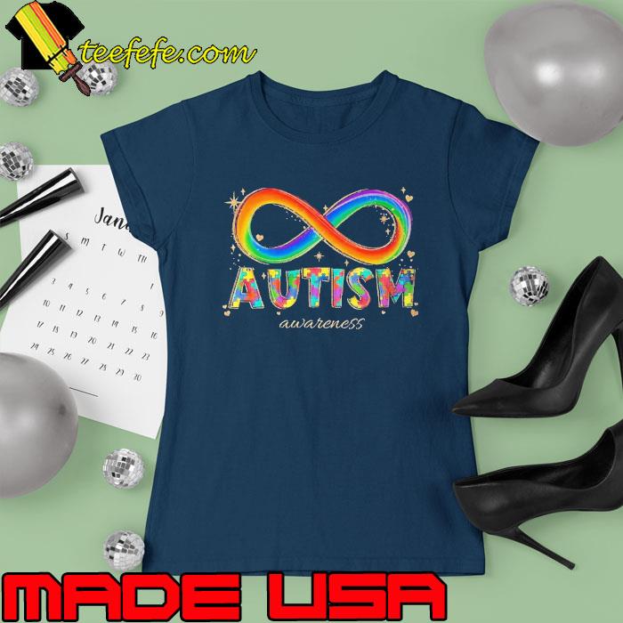 Autism awareness colors ribbon s Ladies tee Autism awareness colors ribbon s Ladies tee