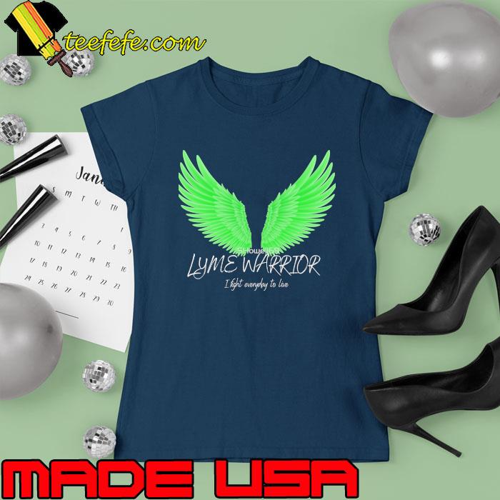 Best lyme warrior i fight everyday love wings s Ladies tee Best lyme warrior i fight everyday love wings s Ladies tee