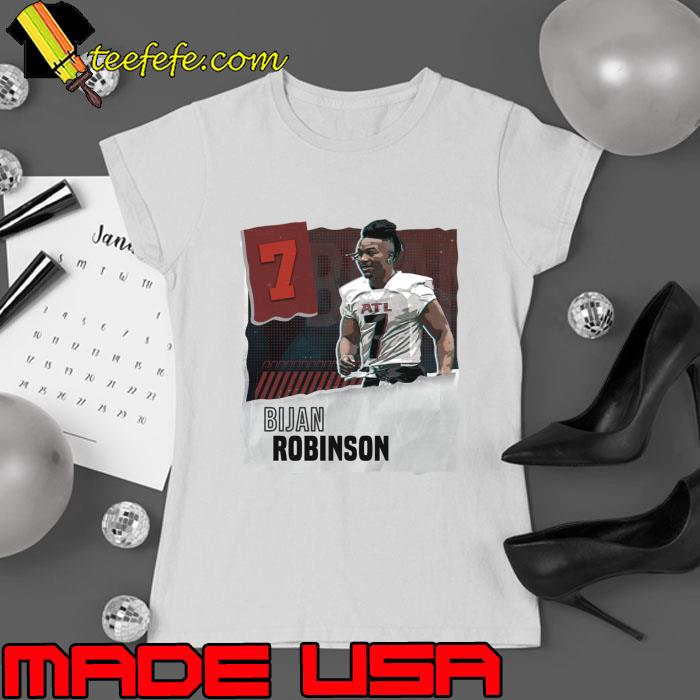 Bijan Robinson an American football running back for the Atlanta Falcons T-Shirt Ladies tee Bijan Robinson an American football running back for the Atlanta Falcons T-Shirt Ladies tee
