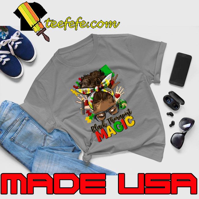 Black Therapist Magic Leopard Juneteenth Women T-Shirt Unisex Black Therapist Magic Leopard Juneteenth Women T-Shirt Unisex