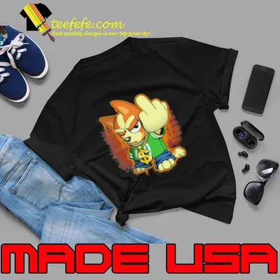 Bluey Blingo Gang Middle Finger Shirt