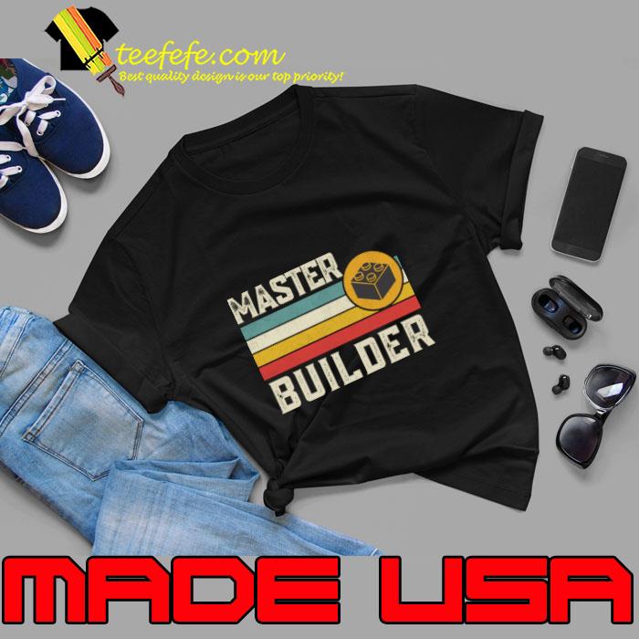 Brick Builder Vintage Blocks Master Builder T-Shirt Brick Builder Vintage Blocks Master Builder T-Shirt