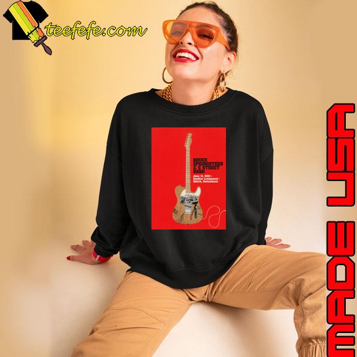 Bruce Springsteen E Street Band Guitar Switzerland concert announcement T-Shirt Sweatshirt Bruce Springsteen E Street Band Guitar Switzerland concert announcement T-Shirt Sweatshirt